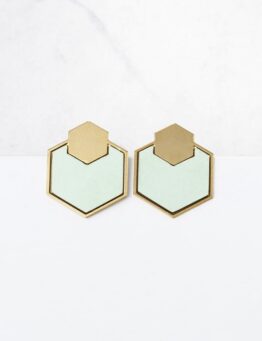 Geometry 幾何24K鍍金耳環 Made in Israel