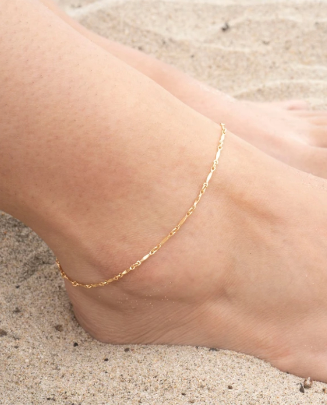 微醺LA 14K包金腳鍊 Made in USA