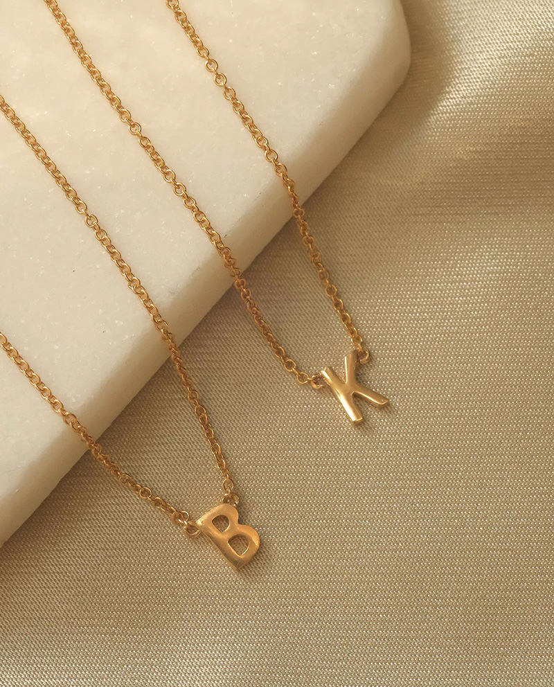 CUSTOM SINGLE INITIAL 單字母手工項鍊 訂製款 Made in Australia