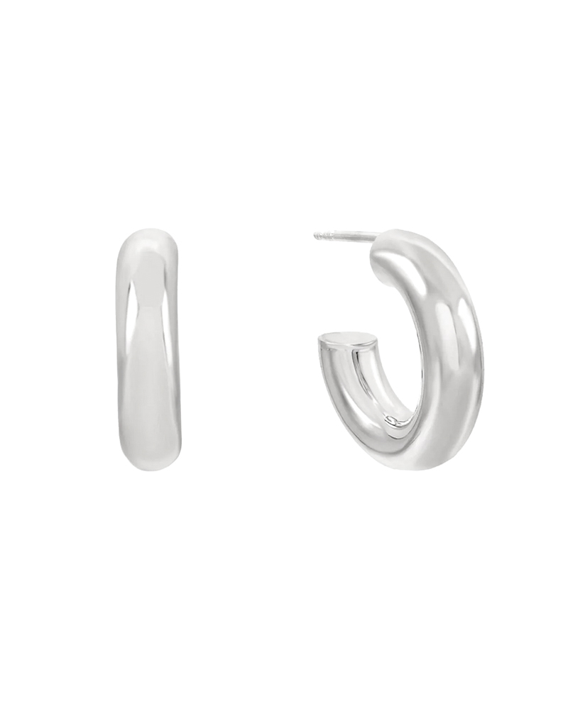 Small Chunky Hoop 純銀名模小圈耳環 Made in Singapore