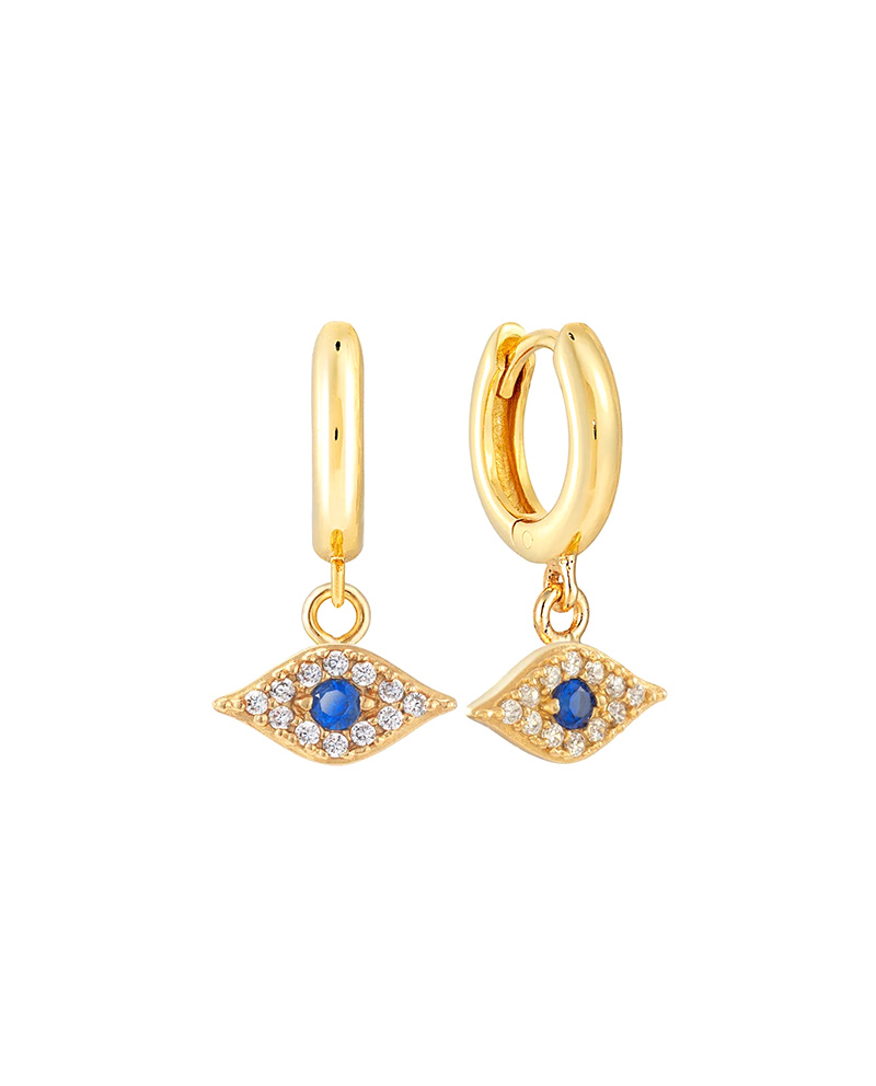 Sparkle Evil Eye 惡魔之眼圈圈耳環 Made in Singapore