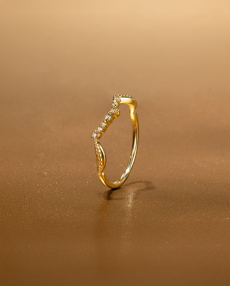 K10 靜謐月川鑽石戒指