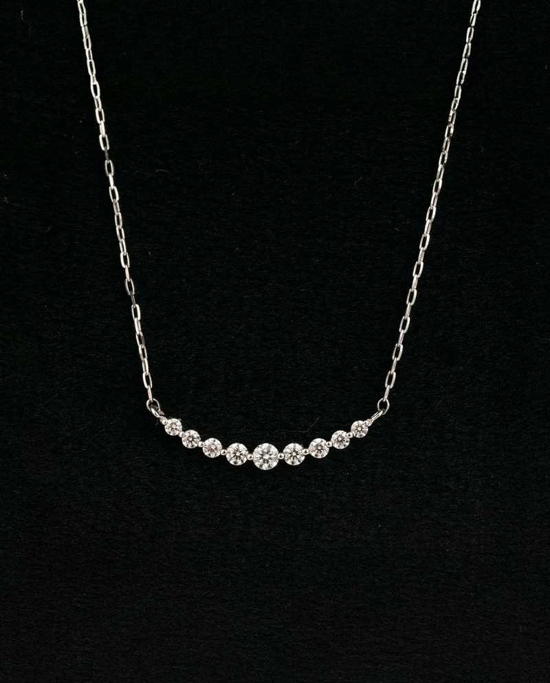 PT900 Sourire 微笑鑽石項鍊(附GGS八心八箭證書)