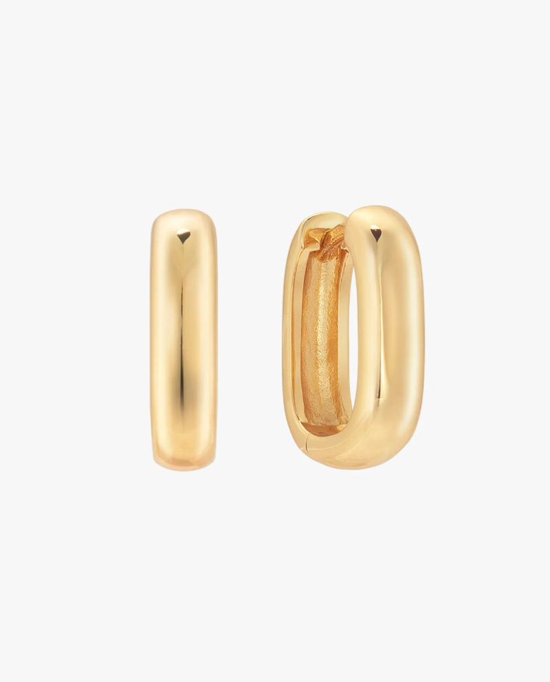 Mini Bold Link 摩登幾何耳環 Made in Singapore