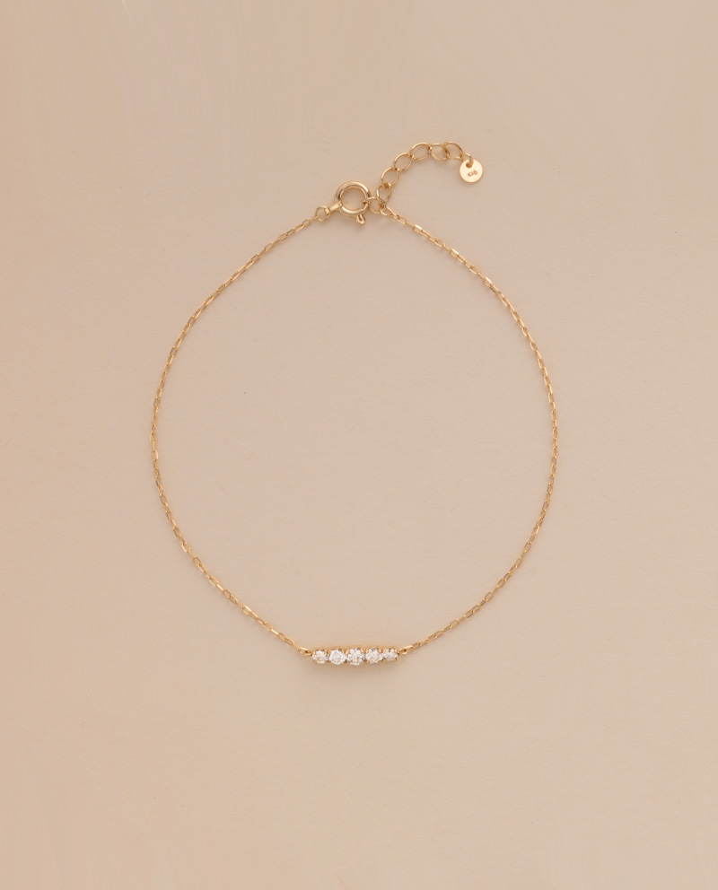 K18 八心八箭鑽石手鍊 0.25ct (附鑑定證書)