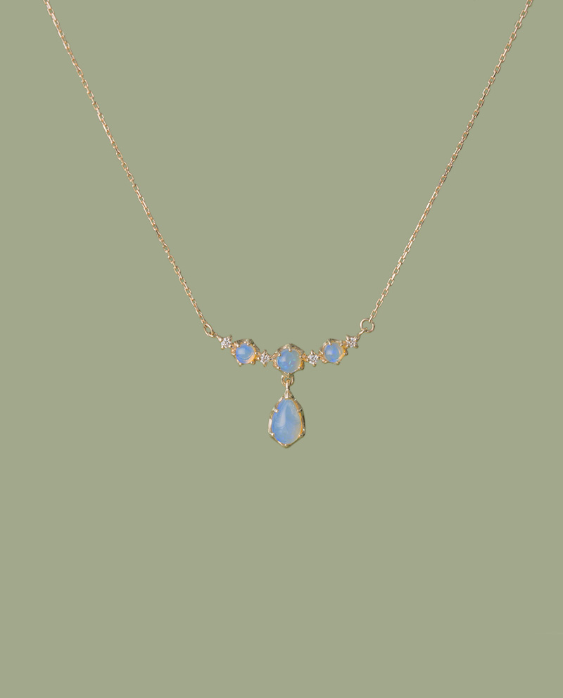 K10 星瀑蛋白石項鍊