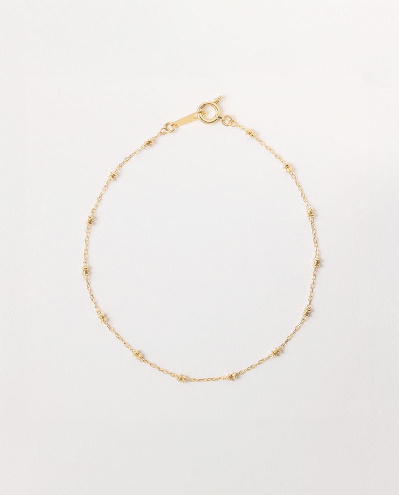 K18 經典切割轉珠手鍊