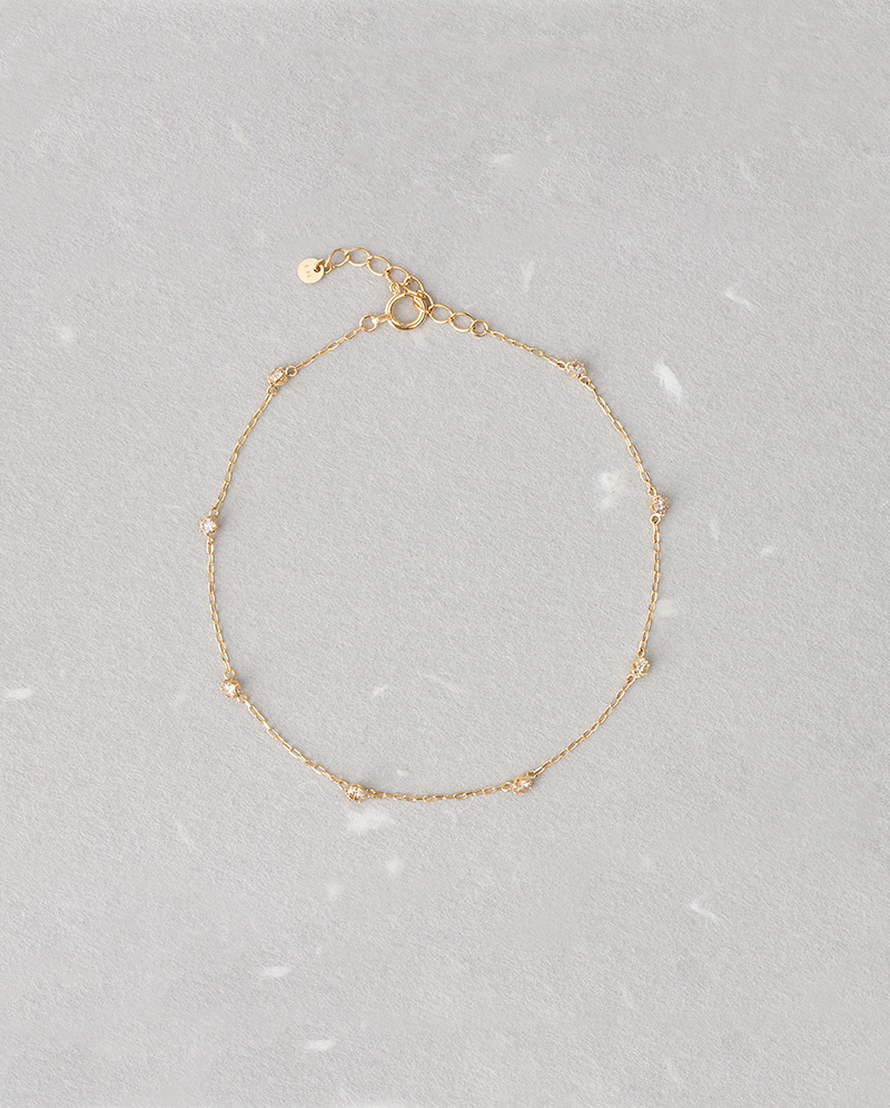 K18 夢幻躍動鑽石手鍊 0.3ct