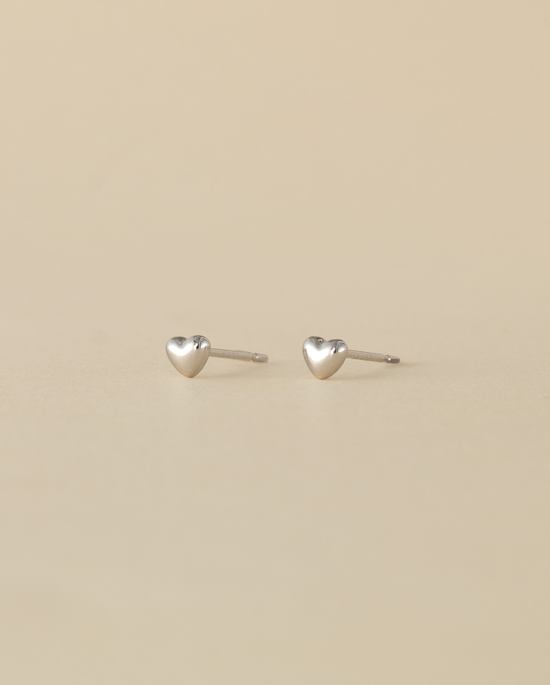 PT900 鉑金心語小愛心耳環
