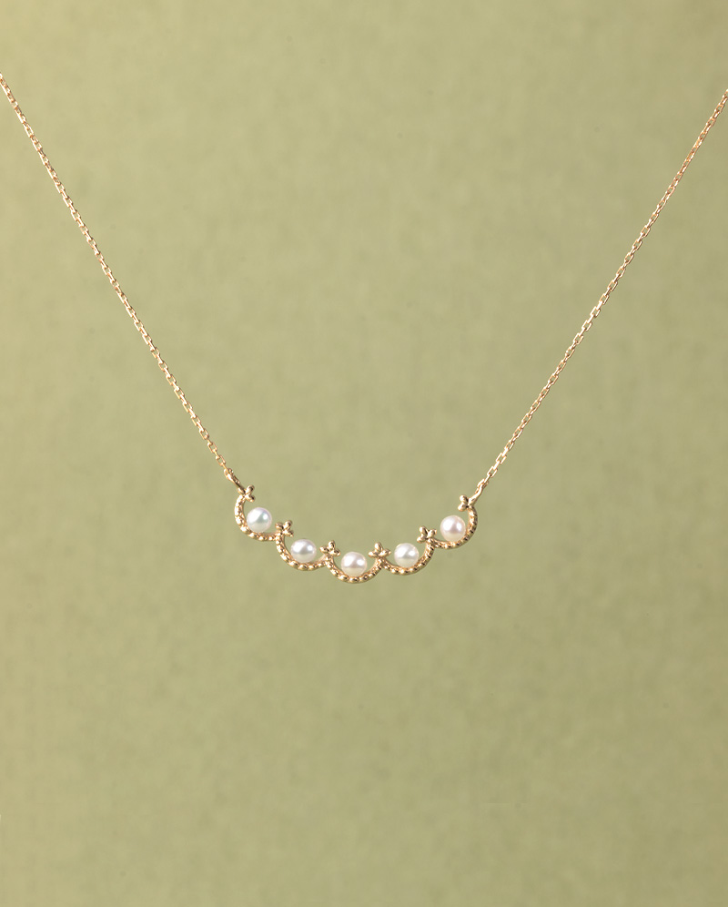 K10 花冠淡水珍珠項鍊