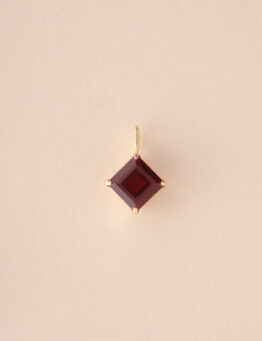 K18 方形石榴石吊墜 1.51ct